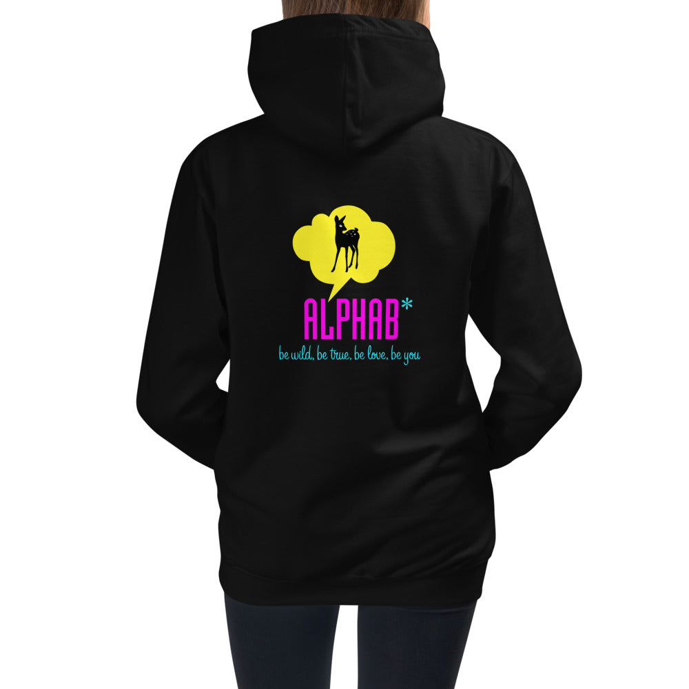 ALPHAB*, flauschiger Hoodie für Kids & Teens