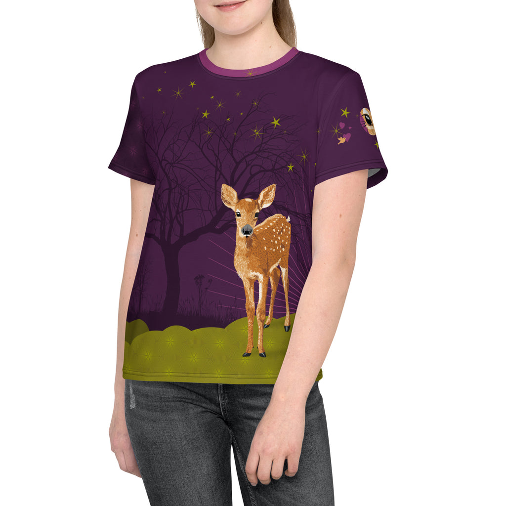 "BAMBAMBEYOU", Kids & Teens T-Shirt in purple