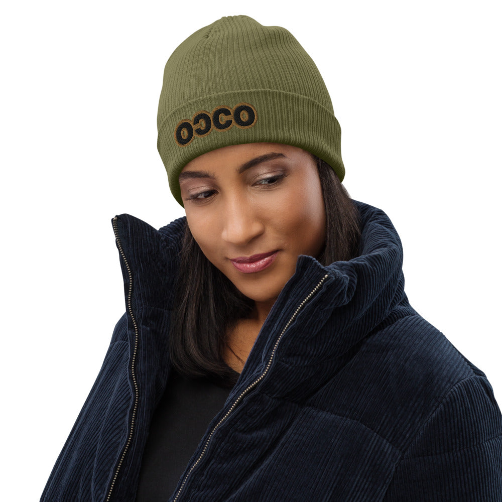 COCO‘s Bio-Baumwoll Mütze, Gold bestickt