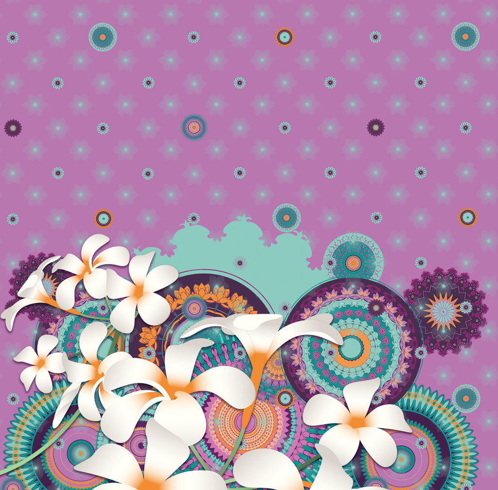 „SAIRA“ Mädchen Leggins in lila, Hüftblume