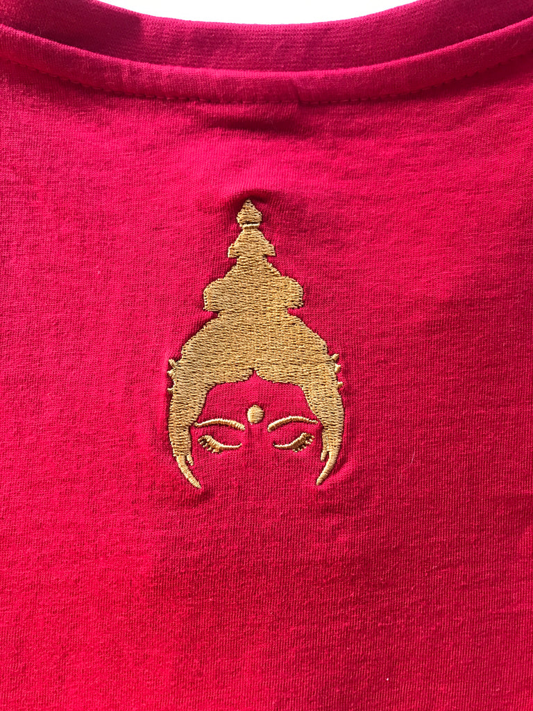 „COTTON GOLD“ Gold besticktes T-Shirt