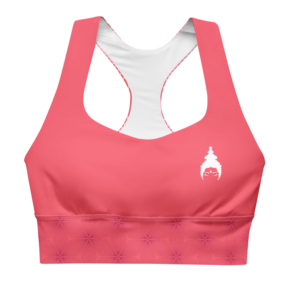 "MOONGA" Longline-Sport-BH in coral