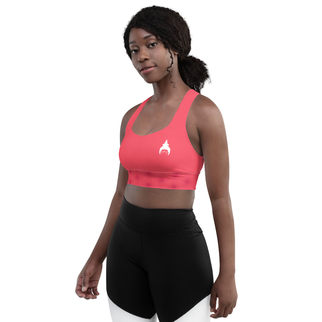 "MOONGA" Longline-Sport-BH in coral