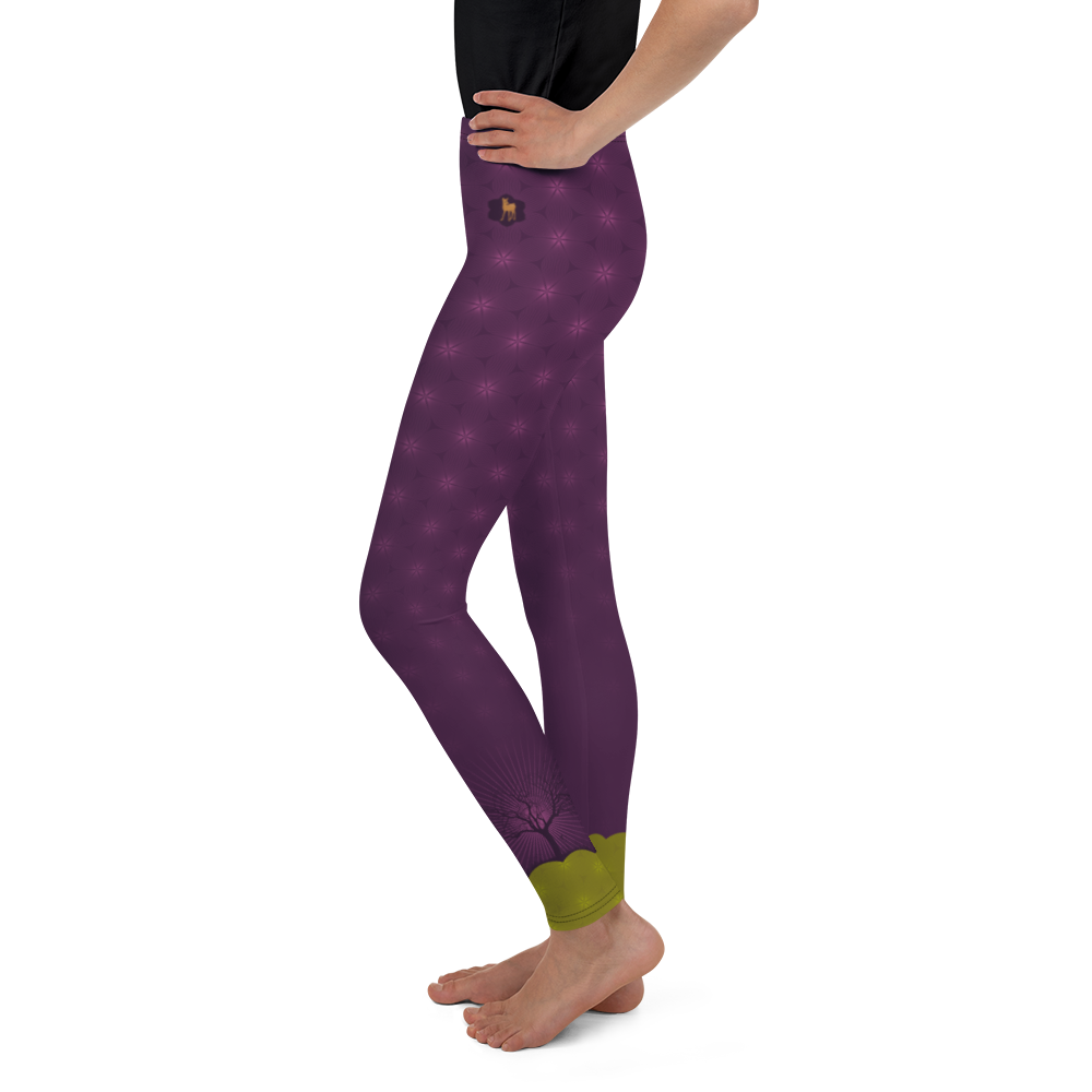 "BAMBAMBEYOU", Mädchen Leggings in purple