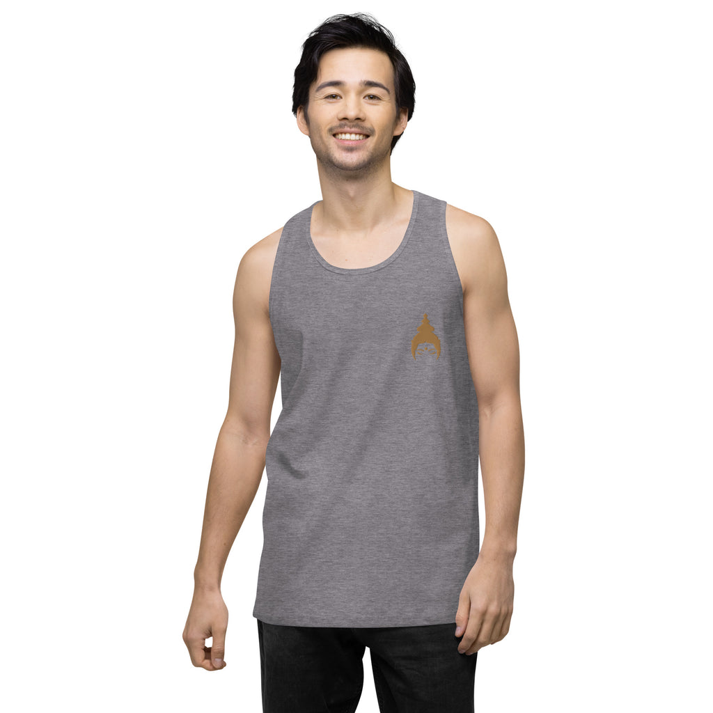 "SPANK THE TANK" Premium Tank für Jungs, gold bestickt