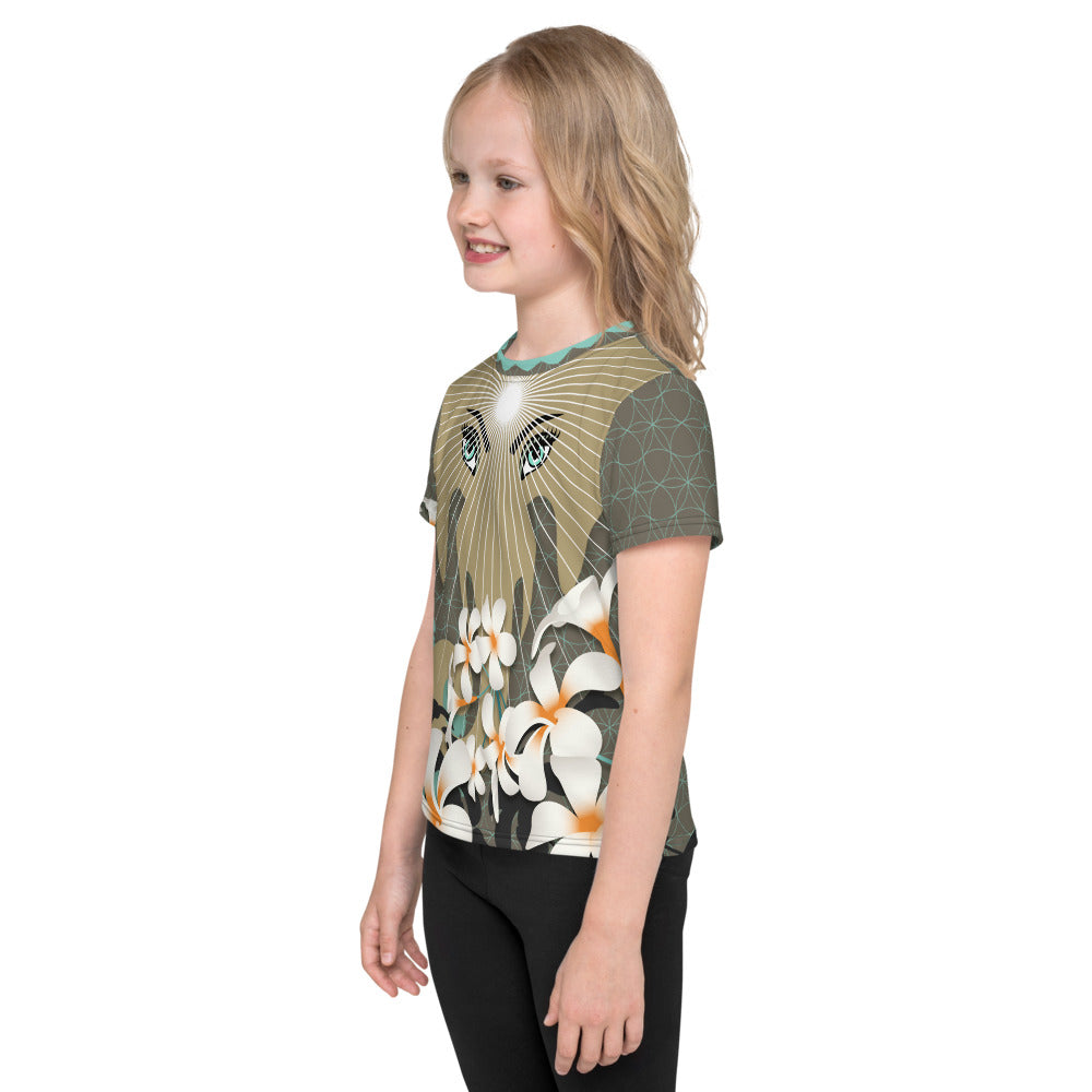 „STADT DSCHUNGEL“ Kids T-Shirt in greige